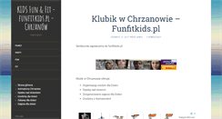 Desktop Screenshot of funfitkids.pl